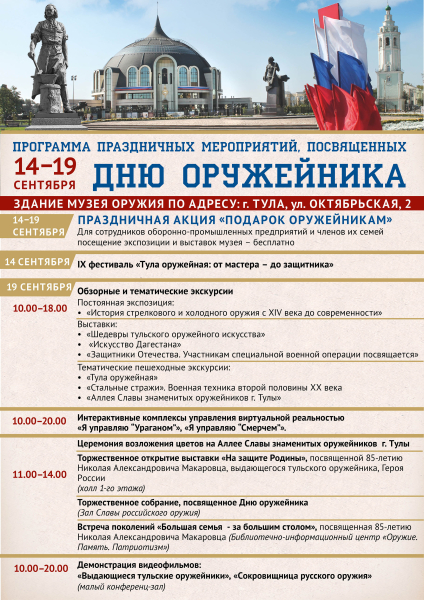 День оружейника в Тульском музее оружия Тульский Государственный Музей Оружия