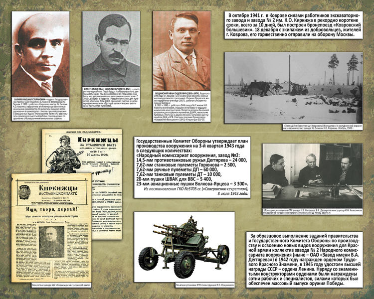 Виртуальная выставка «Кузнецы оружия Победы» Тульский Государственный Музей Оружия