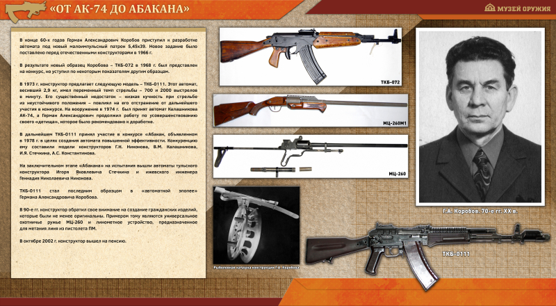 Виртуальная выставка «Конструктор, опередивший время» Тульский Государственный Музей Оружия