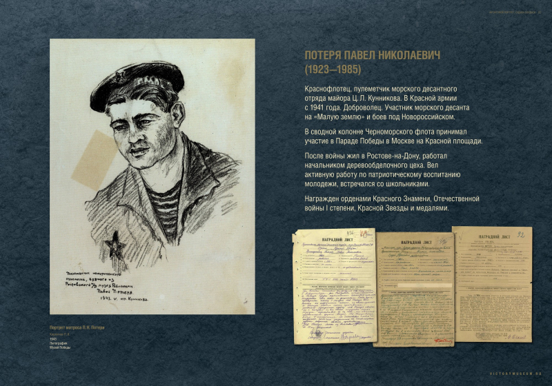 Виртуальная выставка "Фронтовой портрет. Судьба солдата" Тульский Государственный Музей Оружия