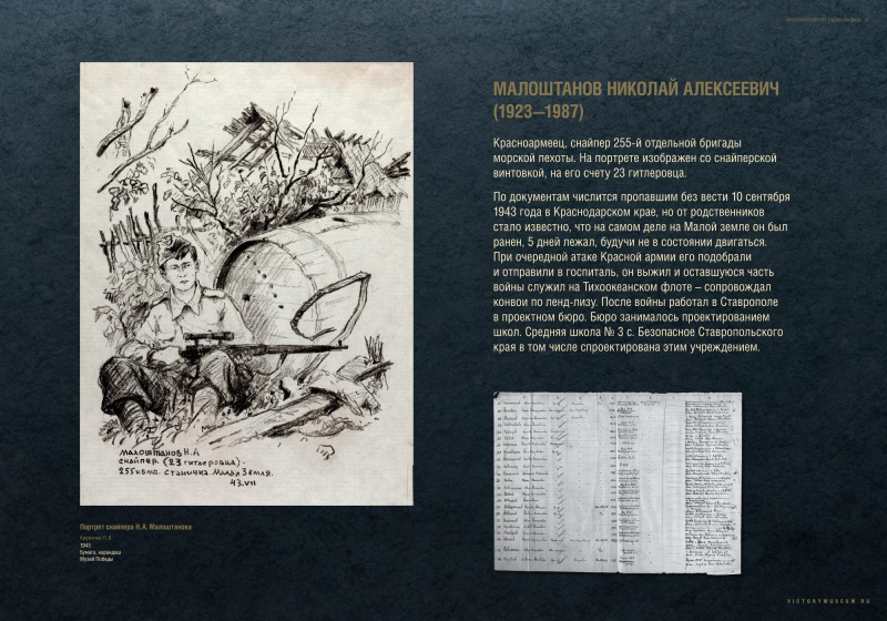 Виртуальная выставка "Фронтовой портрет. Судьба солдата" Тульский Государственный Музей Оружия