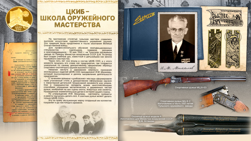 Виртуальная выставка «Иван Михайлович Михалев: гордость ЦКИБ – слава России» Тульский Государственный Музей Оружия