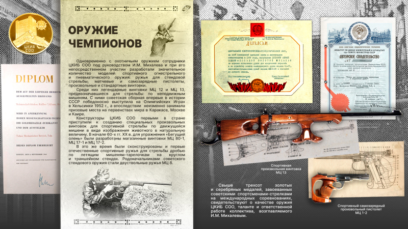 Виртуальная выставка «Иван Михайлович Михалев: гордость ЦКИБ – слава России» Тульский Государственный Музей Оружия