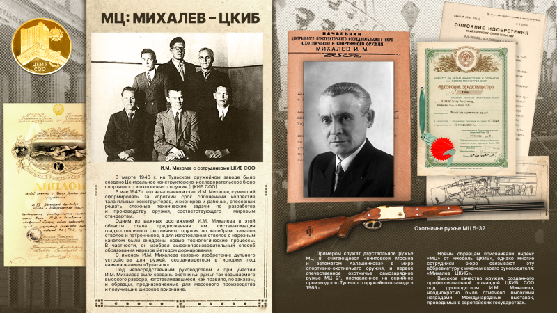 Виртуальная выставка «Иван Михайлович Михалев: гордость ЦКИБ – слава России» Тульский Государственный Музей Оружия