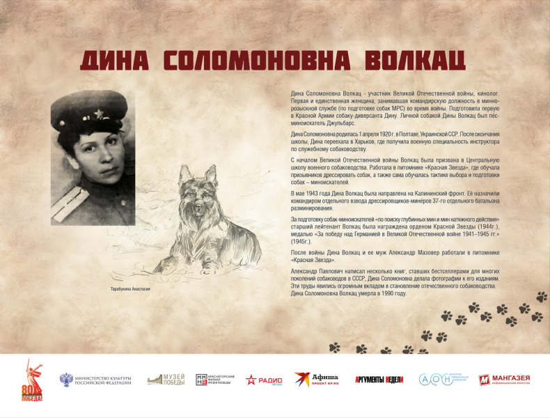 Виртуальная выставка «Четвероногие герои» Тульский Государственный Музей Оружия