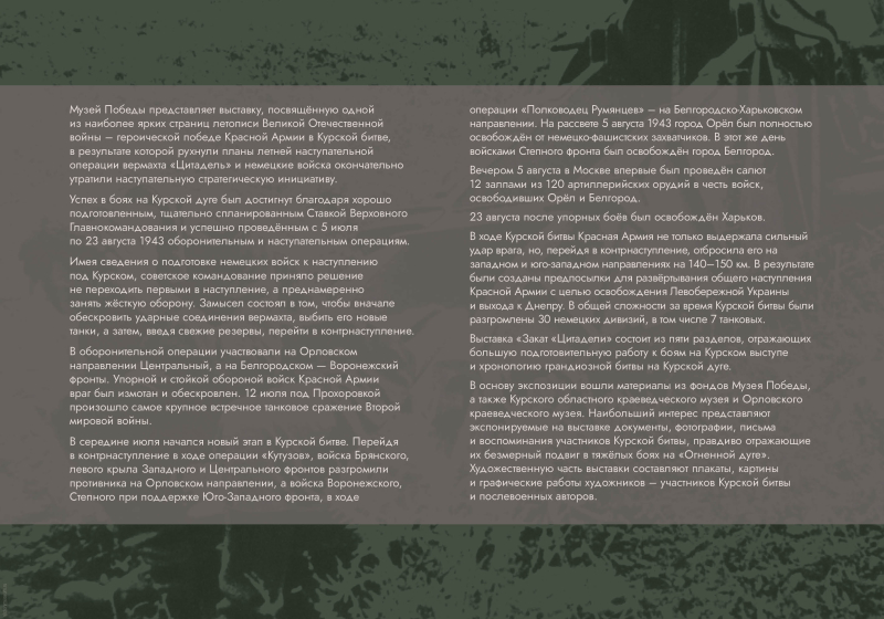 Виртуальная выставка «Закат Цитадели» Тульский Государственный Музей Оружия