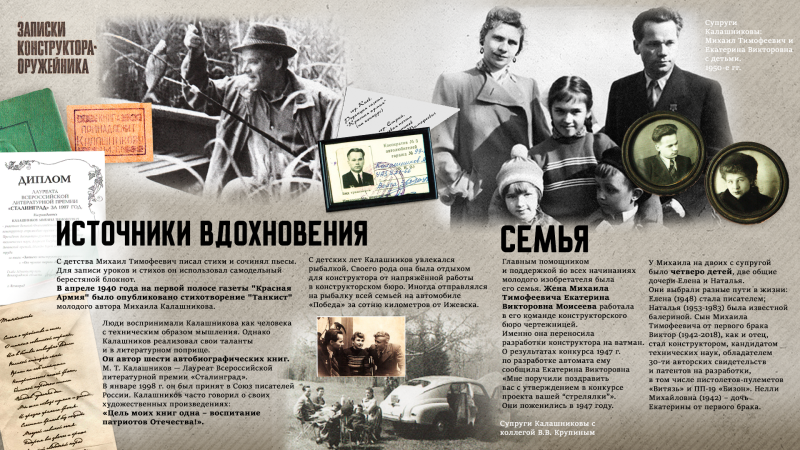 Виртуальная выставка «Легендарный оружейник Михаил Тимофеевич Калашников» Тульский Государственный Музей Оружия