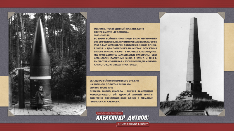 Виртуальная выставка «Александр Дитлов: снимавший войну» Тульский Государственный Музей Оружия