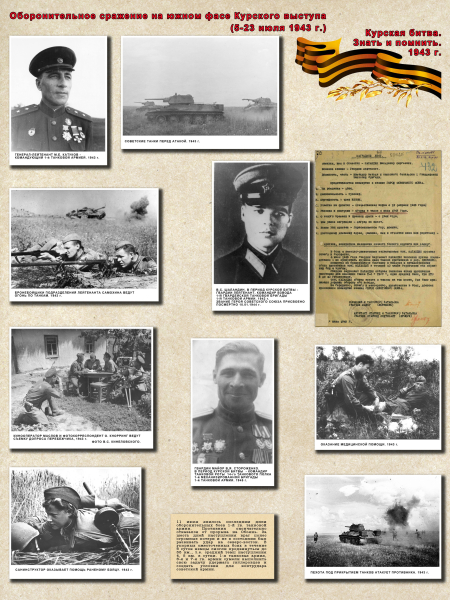 Виртуальная выставка «Курская битва. Знать и помнить» Тульский Государственный Музей Оружия