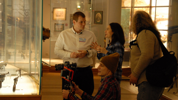 В музее оружия прошли съемки программы «Карта Родины» телеканала «ТРО» Союзного государства. Тульский Государственный Музей Оружия