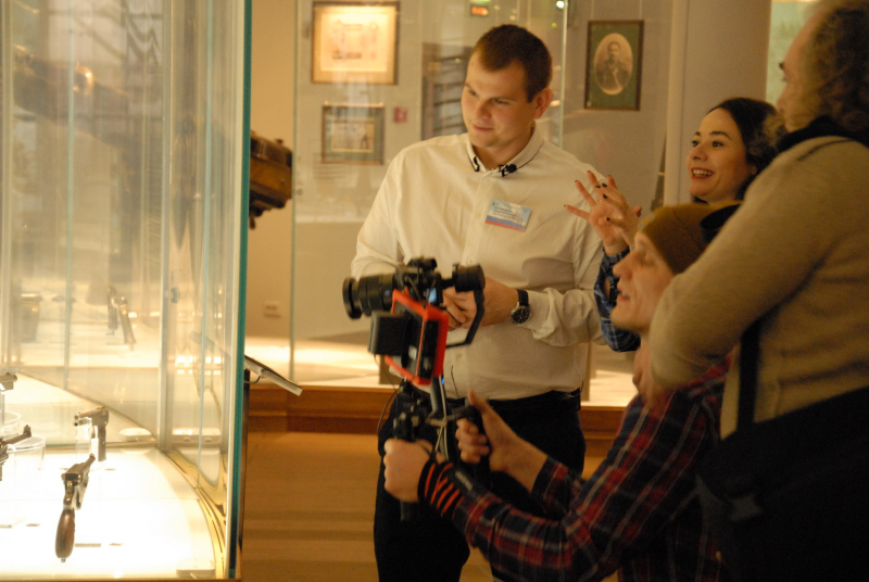 В музее оружия прошли съемки программы «Карта Родины» телеканала «ТРО» Союзного государства. Тульский Государственный Музей Оружия