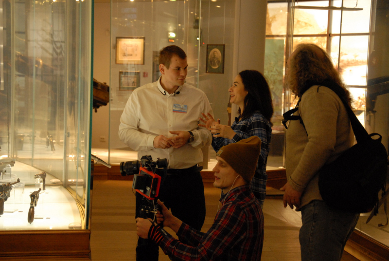 В музее оружия прошли съемки программы «Карта Родины» телеканала «ТРО» Союзного государства. Тульский Государственный Музей Оружия