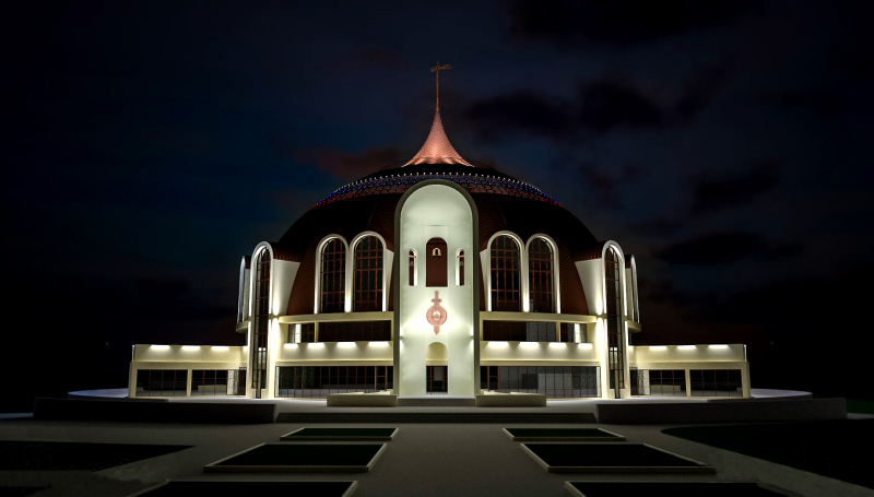 Сегодня здание-шлем засияет как сказочный дворец! Тульский Государственный Музей Оружия