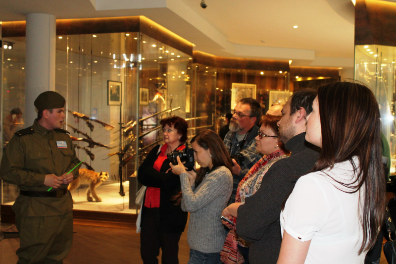 Сегодня в рамках пресс-тура музей оружия посетили представители средств массовой информации Калужской области Тульский Государственный Музей Оружия