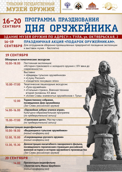 День оружейника в Тульском музее оружия Тульский Государственный Музей Оружия
