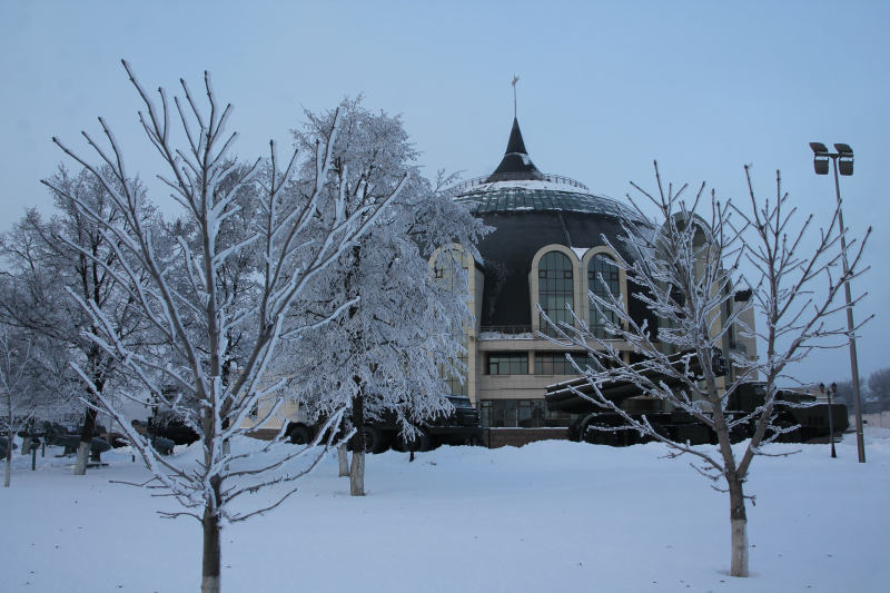 Удивительный зимний пейзаж! Удивляющий «шлем»! Тульский Государственный Музей Оружия