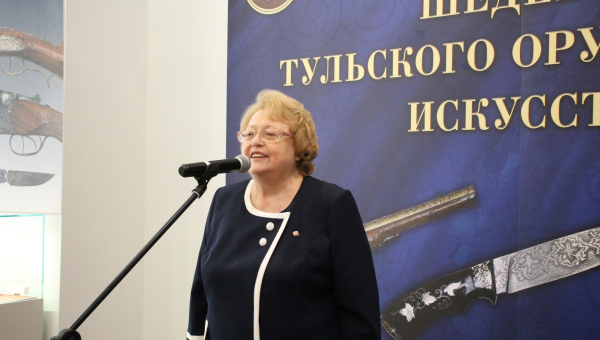В здании-шлеме Тульского государственного музея оружия открылась межмузейная выставка «Шедевры тульского оружейного искусства» Тульский Государственный Музей Оружия