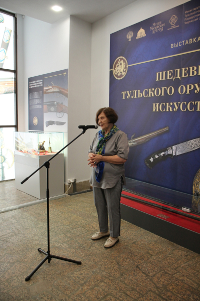 В здании-шлеме Тульского государственного музея оружия открылась межмузейная выставка «Шедевры тульского оружейного искусства» Тульский Государственный Музей Оружия