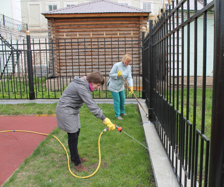 Чистота приятна глазу и душе! В музее оружия прошел субботник! Тульский Государственный Музей Оружия