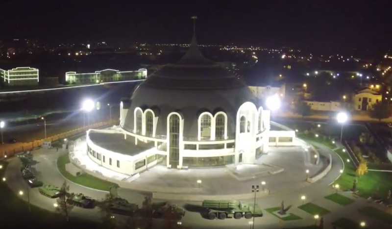 Ночь. Тульский музей оружия с высоты птичьего полета Тульский Государственный Музей Оружия