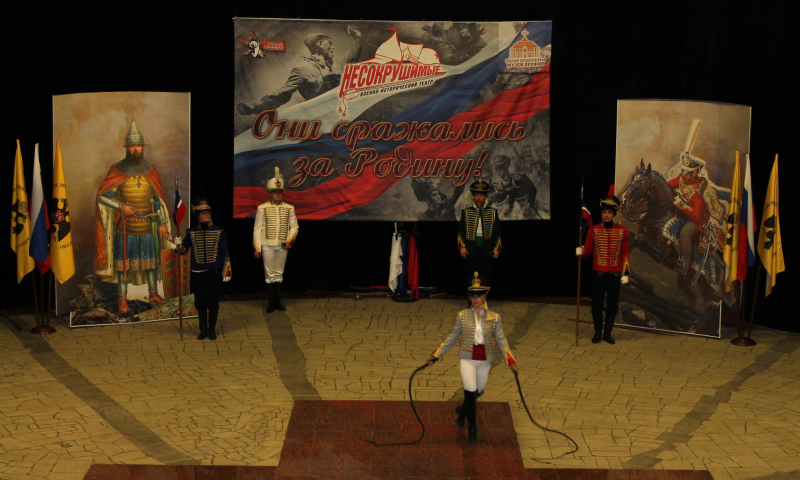 Праздничное представление театра «Несокрушимые» музея оружия в День Тульской области и города-героя Тулы Тульский Государственный Музей Оружия