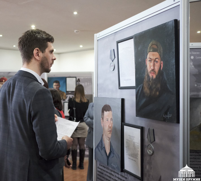 В музее оружия состоялось открытие выставки портретов «Они сражались за Родину» Тульский Государственный Музей Оружия