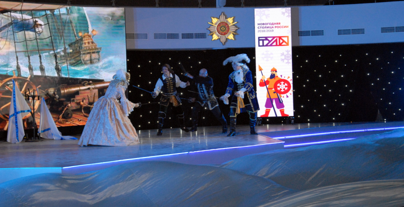 Сегодня в Тульском музее оружия состоялась премьера новогоднего военно-исторического театрализованного представления «Богатырский «шлем» на страже Нового года» Тульский Государственный Музей Оружия