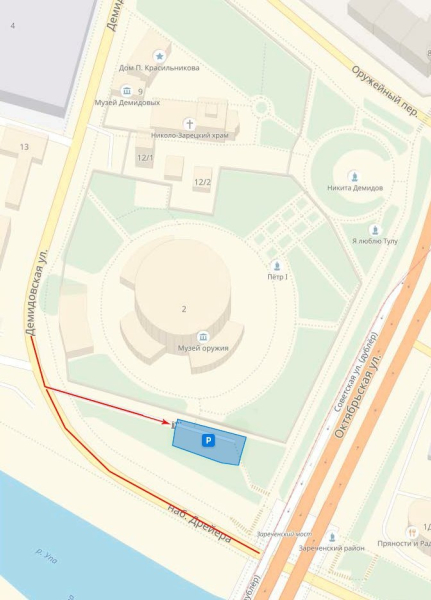 Внимание! С 10 июня по 12 июня 2018г. для посетителей здания-шлема музея оружия открыта стоянка служебного транспорта Тульский Государственный Музей Оружия