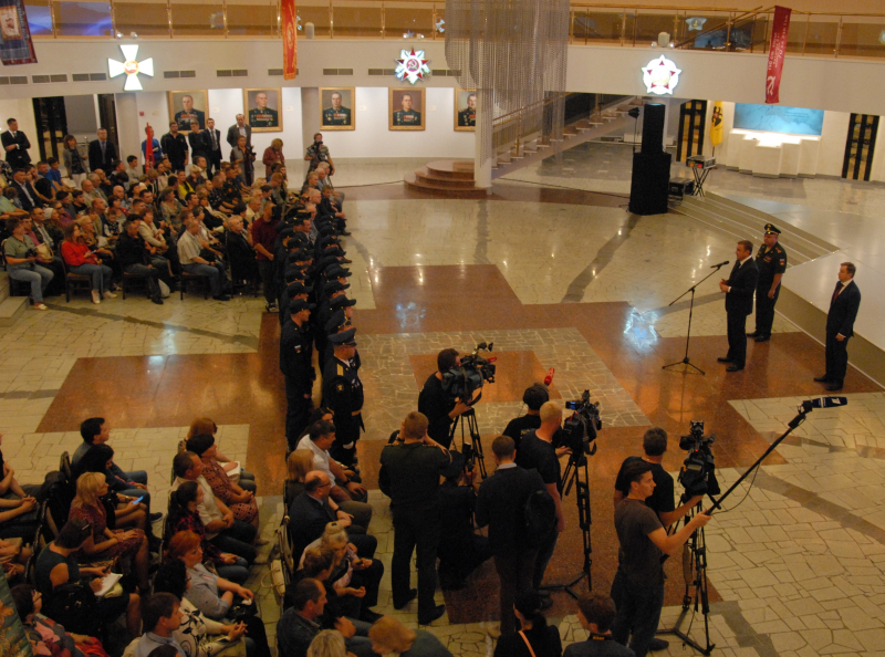 В музее оружия прошла торжественная церемония проводов новобранцев в научно-производственную роту Тульский Государственный Музей Оружия