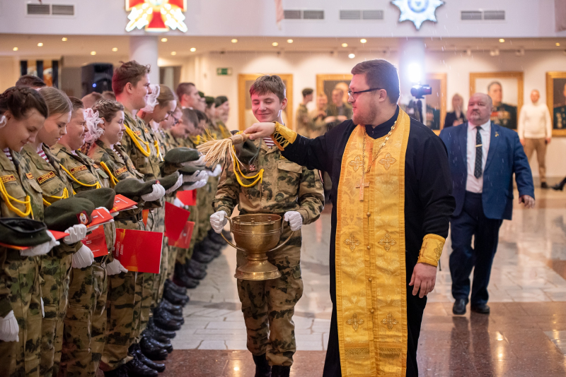 Воспитанники Кадетского учебного центра имени Е.Ю. Рындина произнесли свою самую важную торжественную клятву в Зале Славы российского оружия Тульский Государственный Музей Оружия