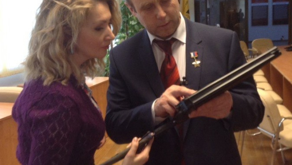 В музее оружия прошли съемки программ ГТРК «Тула» с участием летчика-космонавта, Героя России С.В. Залетина Тульский Государственный Музей Оружия