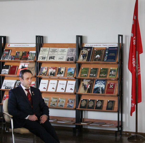 В музее оружия прошли съемки программ ГТРК «Тула» с участием летчика-космонавта, Героя России С.В. Залетина Тульский Государственный Музей Оружия