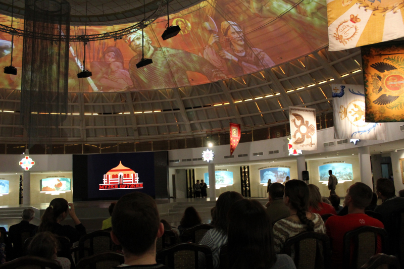 В здании-шлеме музея оружия – торжественное открытие Всероссийской акции Ночь Музеев 2018. Все в музей! Тульский Государственный Музей Оружия