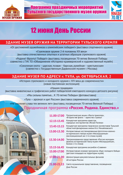 День России в музее оружия Тульский Государственный Музей Оружия